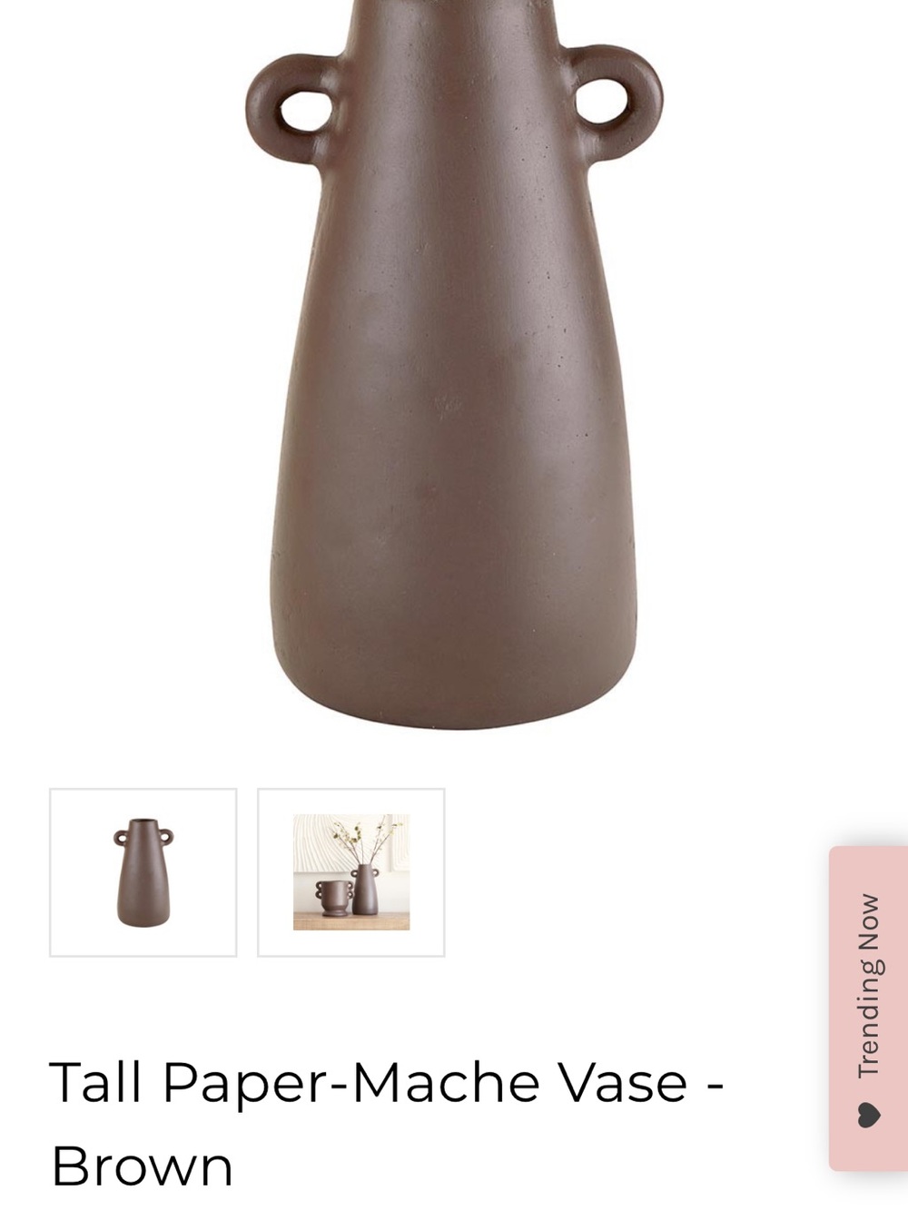 Set/2 Brown Vases by Santa Barbara Design Studio, NEW! 🤎🤎 - Picture 2 of 4